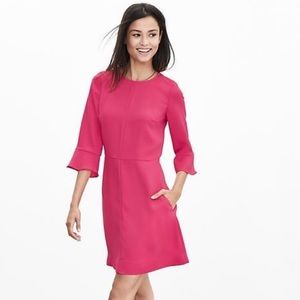 Banana republic flutter sleeve dress